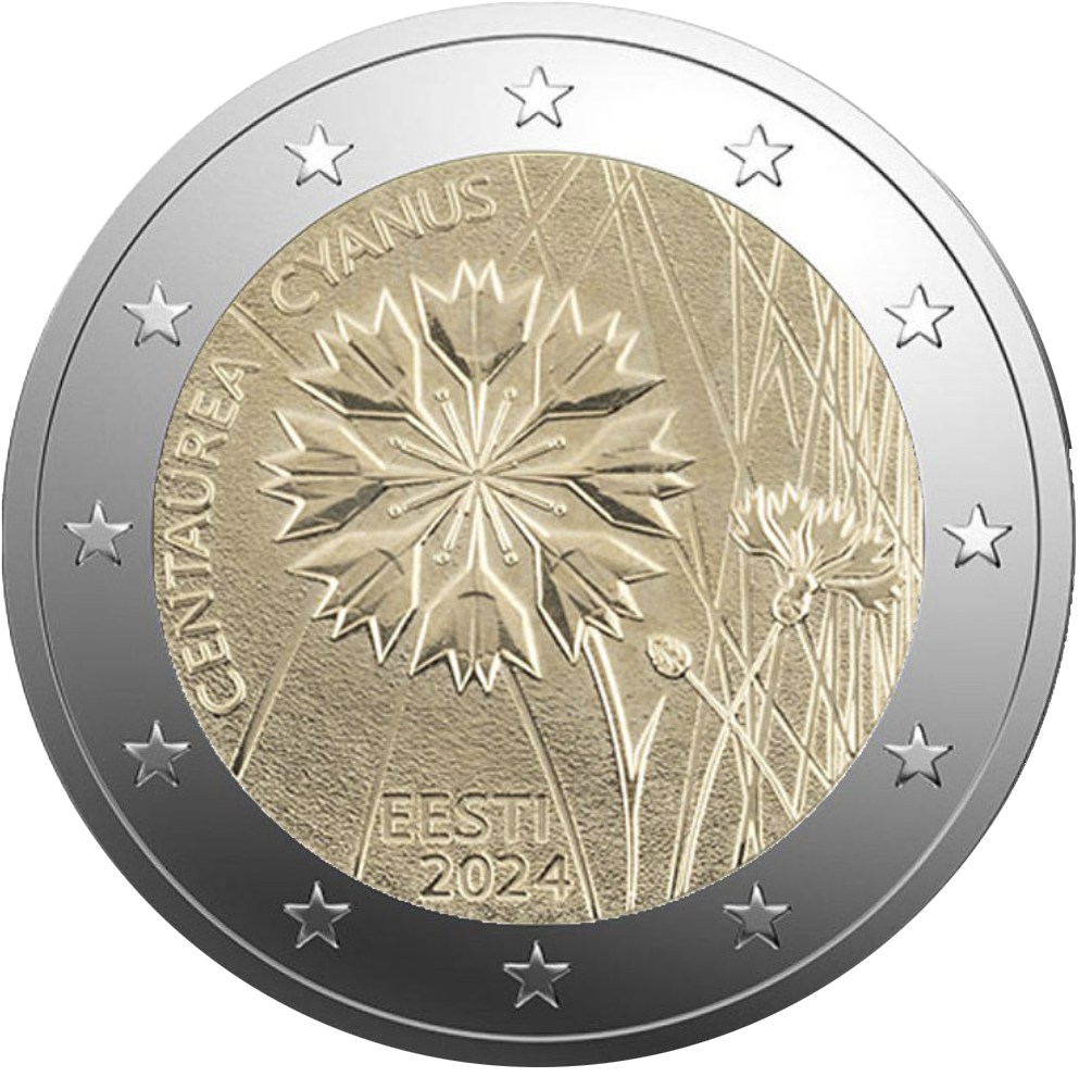 Estonia 2€ Flor Nacional 2024 