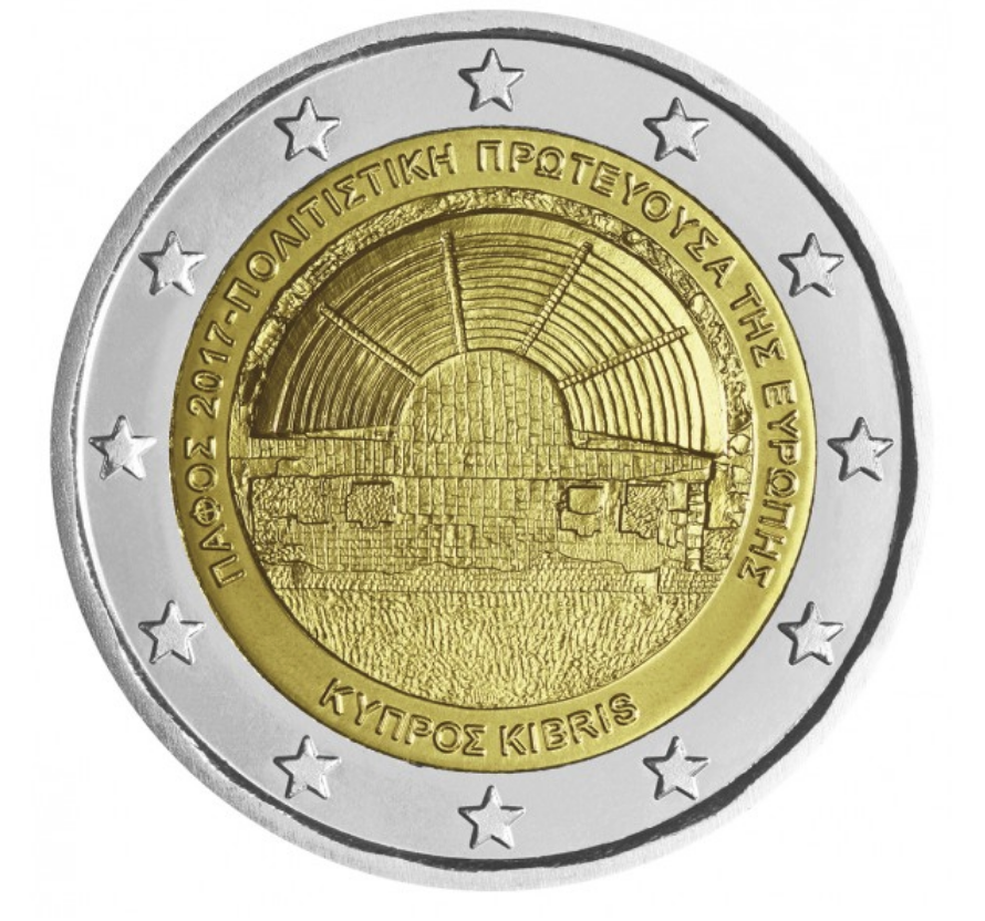 Chipre 2€ Paphos - Capital Europeia da Cultura 2017 