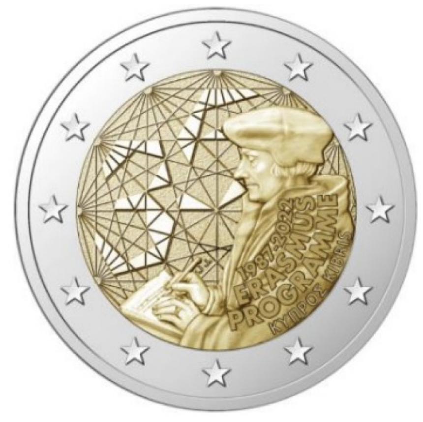 Chipre 2€ 35 Anos do Programa Erasmus 2022