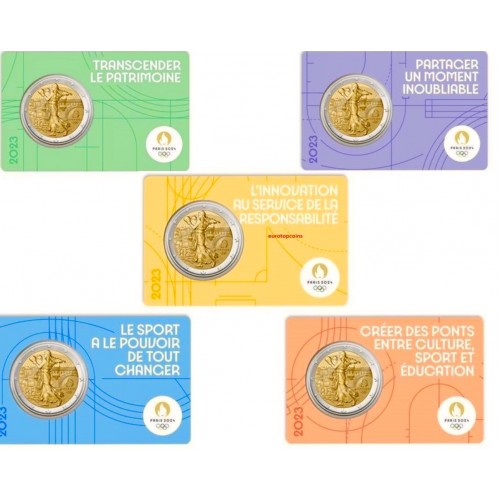 França 2€ Jogos Olímpicos 2024 - 2023 (5 coincard)