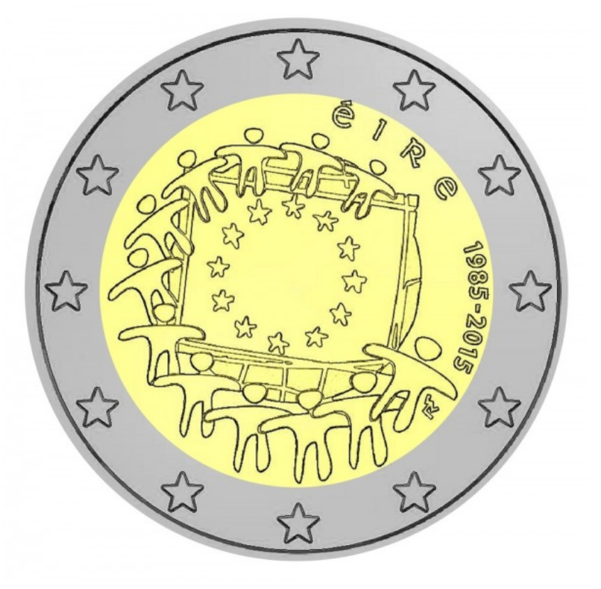 Irlanda 2€ 30 Anos da Bandeira 2015