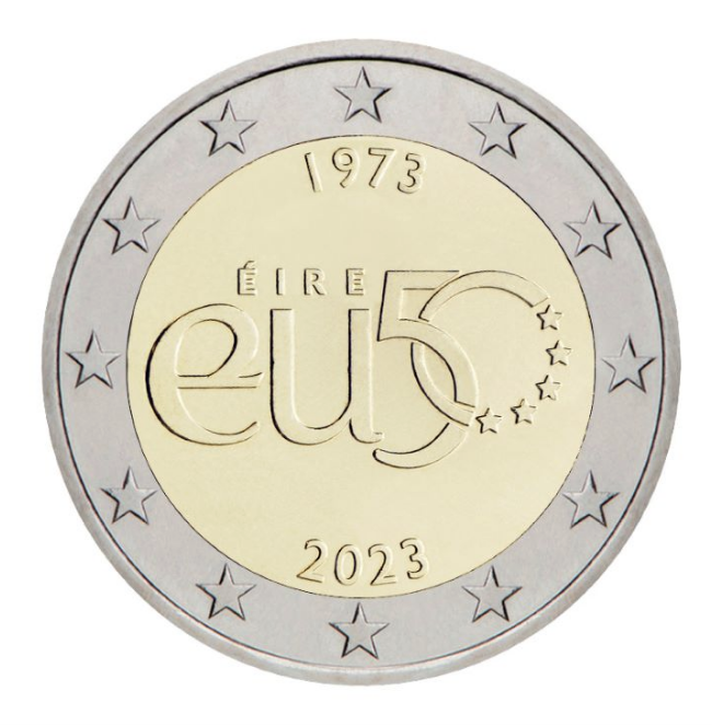 Irlanda 2€ 50º aniversário da Adesão À UE 2023