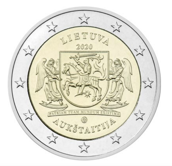 Lituânia 2€ Aukštaitija 2020