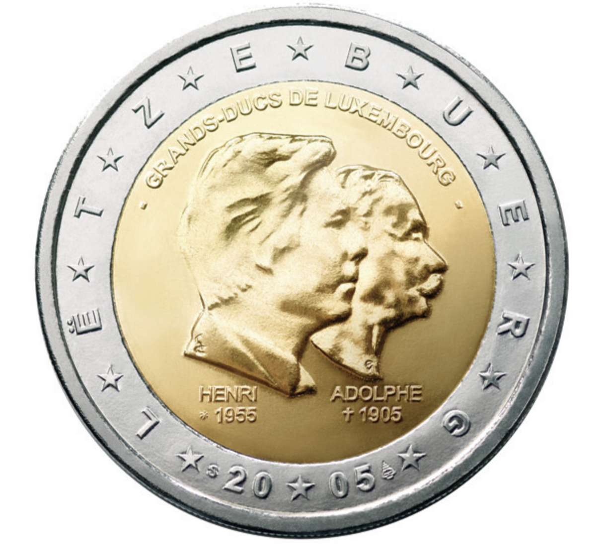 Luxemburgo 2€ Adolphe 2005