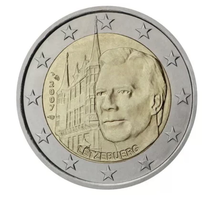 Luxemburgo 2€ Palácio Gran Ducal 2007 