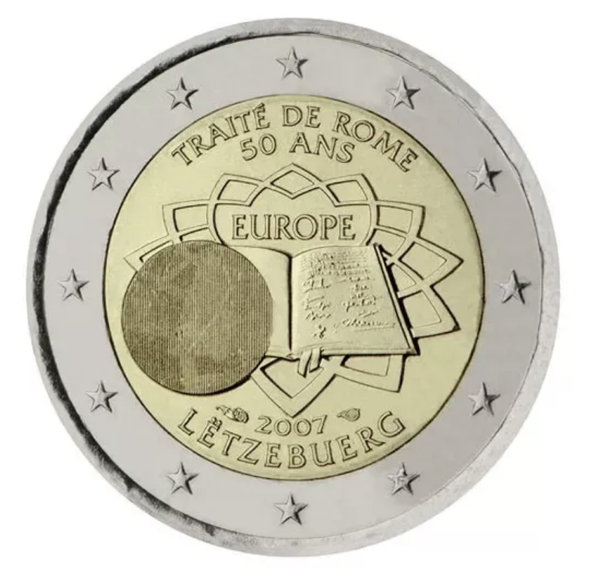 Luxemburgo 2€ Tratado de Roma 2007