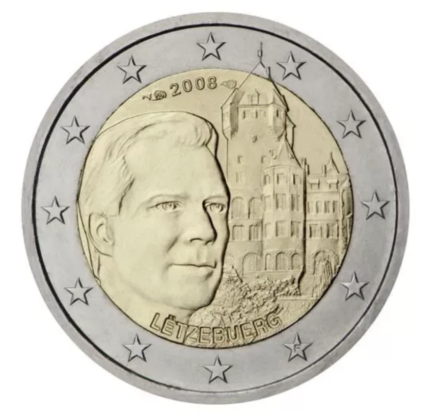 Luxemburgo 2€ Castelo de Berg 2008