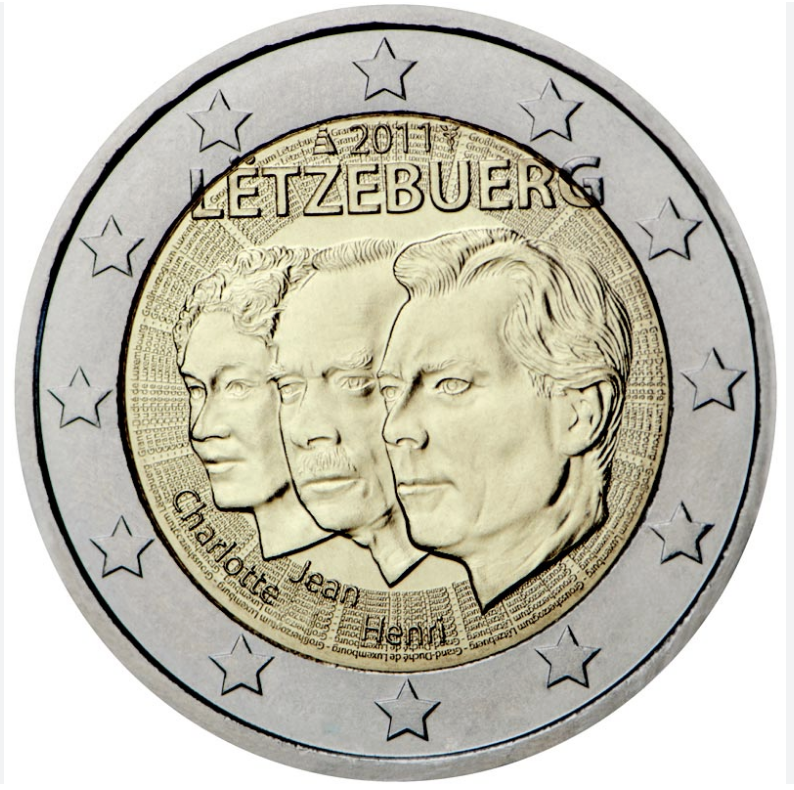 Luxemburgo 2€ Gran Duque Jean 2011