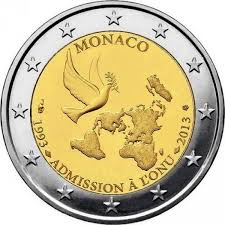 Mónaco 2€ 20 Anos Nações Unidas 2013