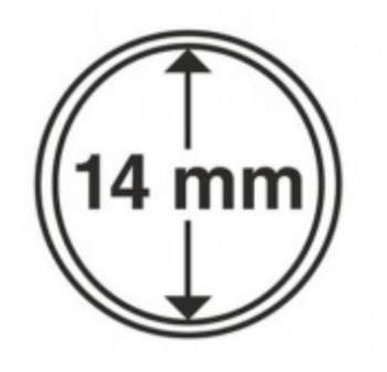 10 Cápsulas para moedas 14mm