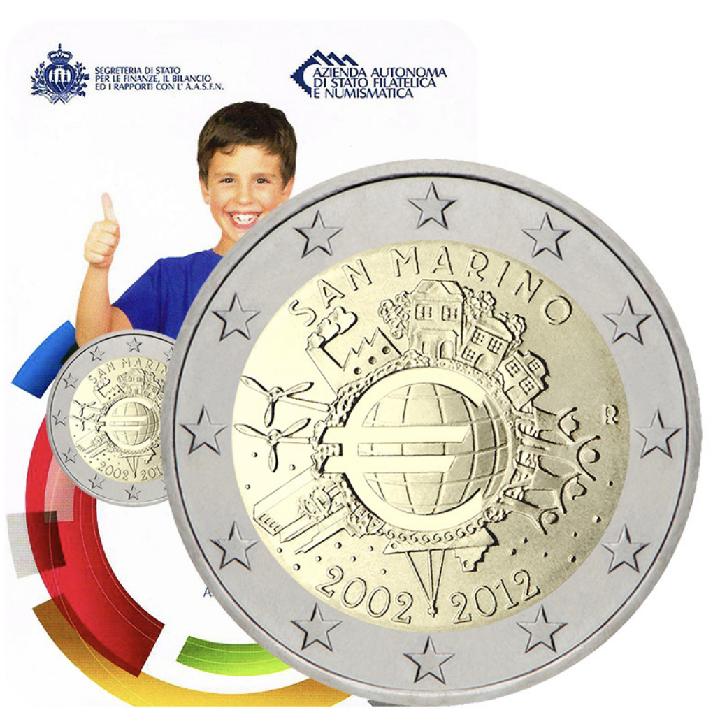 São Marino 2€ 10 Anos do Euro 2012