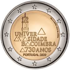 Portugal 2€ 730 Anos Universidade de Coimbra 2020